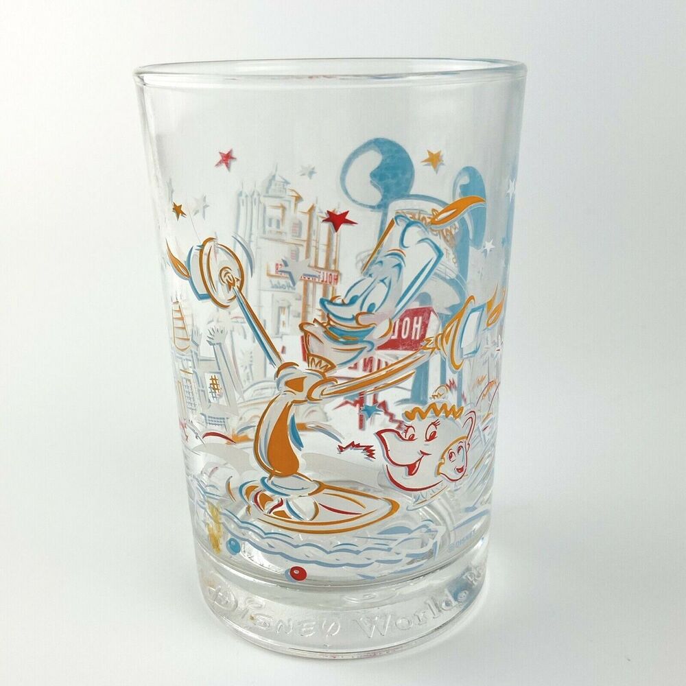 Walt Disney World Hollywood & Vine Lumiere Mrs Potts Anniversary Glass McDonalds